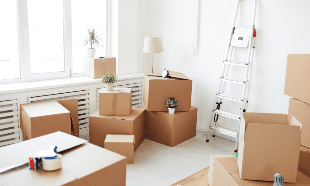 Moving Boxes In A Home