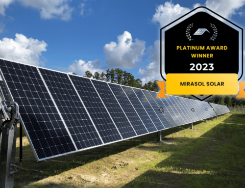 Mirasol Solar Recognized as a 2023 Platinum Solar Award Winner by TopSolarCompanies.com