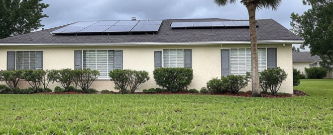 Mirasol Solar installation on a residential home, showcasing energy efficiency and sustainable solutions in Florida.