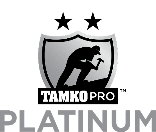 Mirasol Solar TAMKO Pro Platinum Contractor certification badge